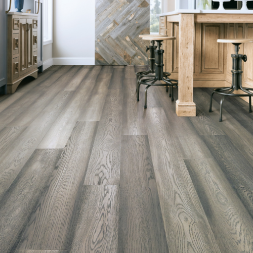Luxury Vinyl Flooring in a kitchen 